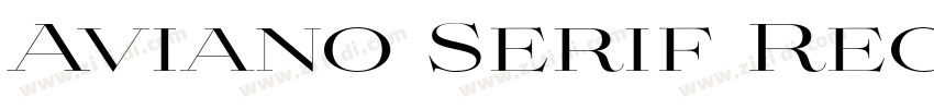 Aviano Serif Regular字体转换